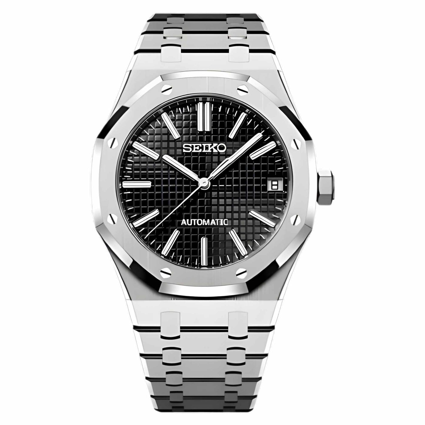 Seiko Mod Royal Oak Black