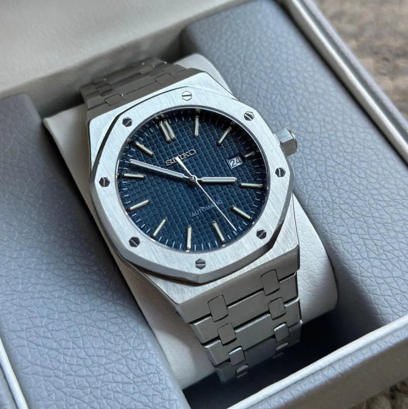 Seiko Mod Royal Oak Blue