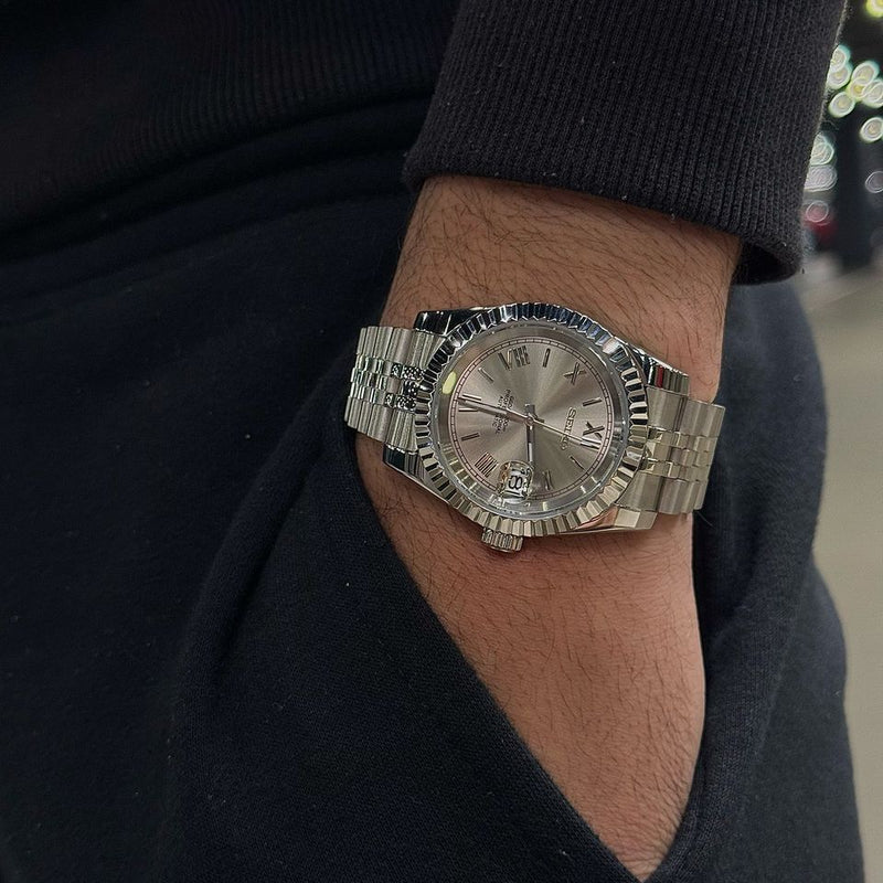 Seiko Mod Datejust Grey
