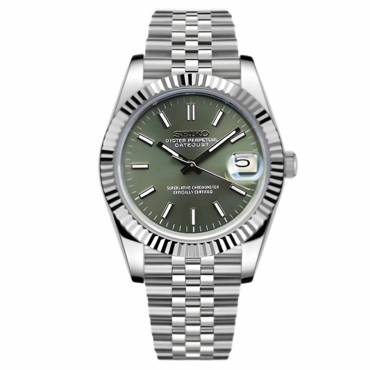 Seiko Mod Datejust Olive