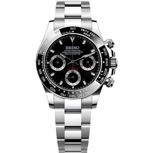 Seiko Mod Daytona Black