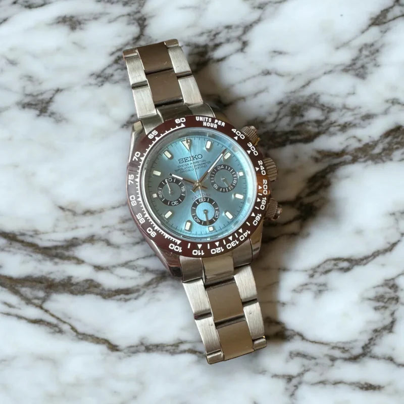 Seiko Mod Daytona Sky Blue