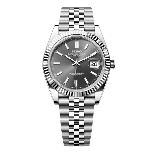 Seiko Mod Datejust Gray