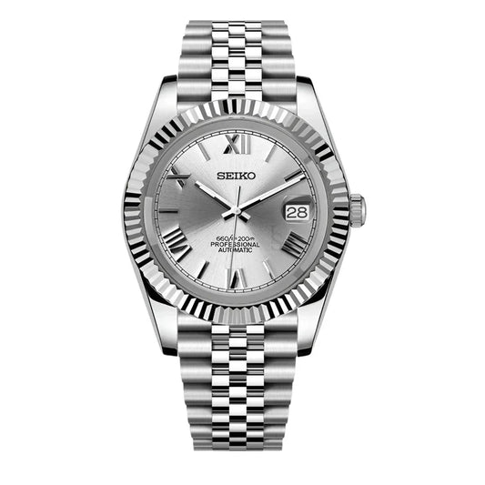 Seiko Mod Datejust Grey