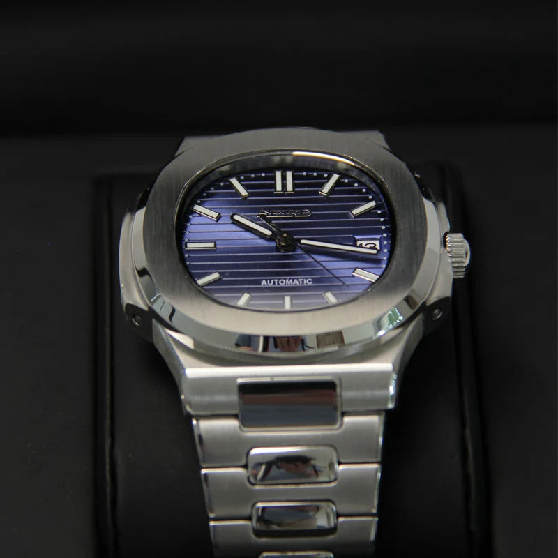Seiko Mod Nautilus Navy Blue