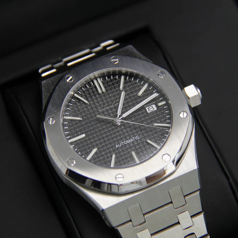 Seiko Mod Royal Oak Black
